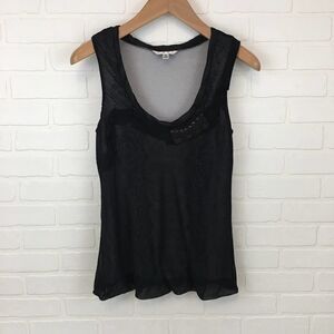 CAbi Sleeveless Bubble Hem Top